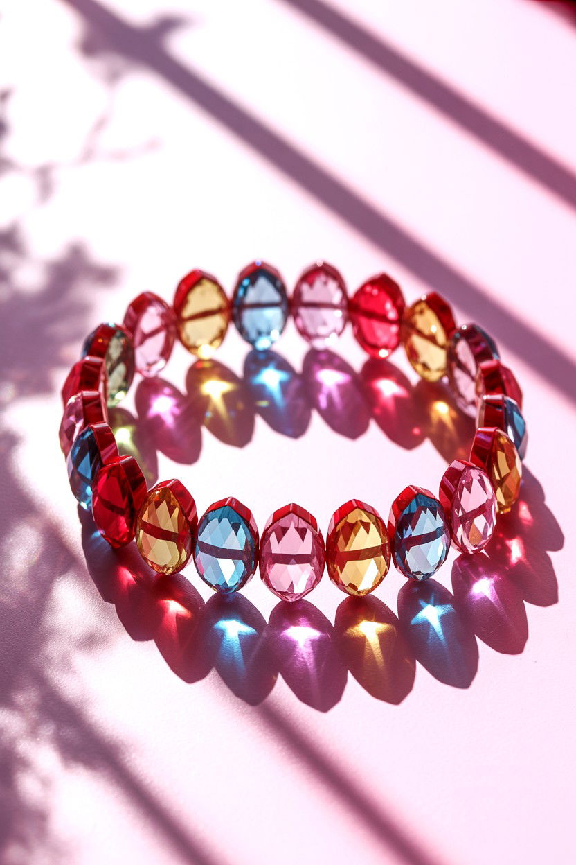 Crystal Stretch Bracelet - 25 Valentine's Day Bracelet Ideas