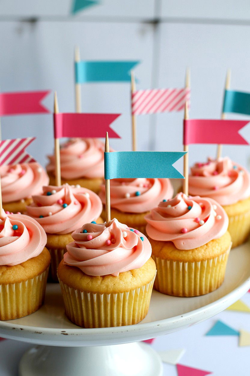 Cupcake Topper - 25 Valentine's Day Washi Tape Ideas