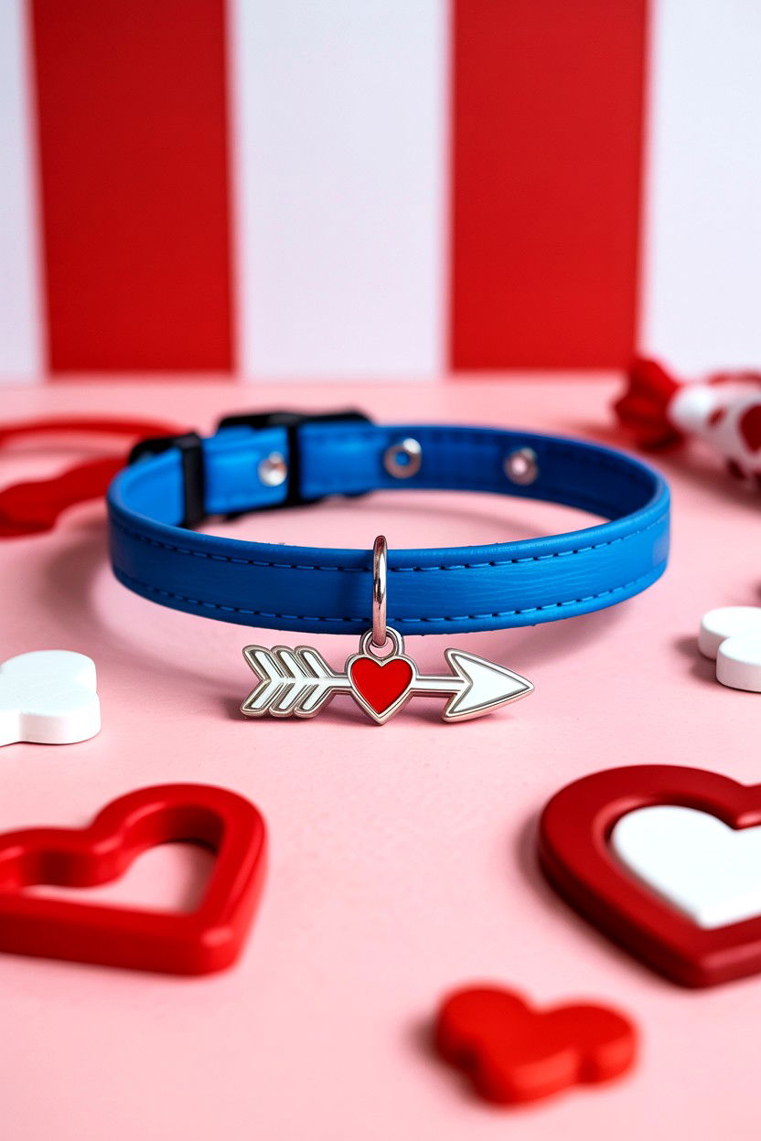 Cupid Arrow Dog Tag - 25 Valentine's Day Pet Tag Ideas