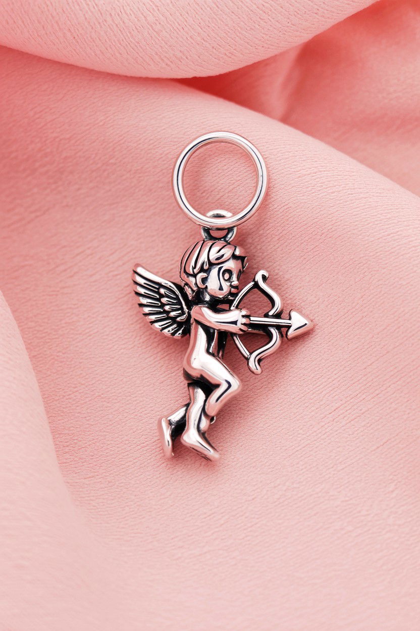 Cupid Charm Silver - 25 Valentine's Day Charm Bracelet Ideas