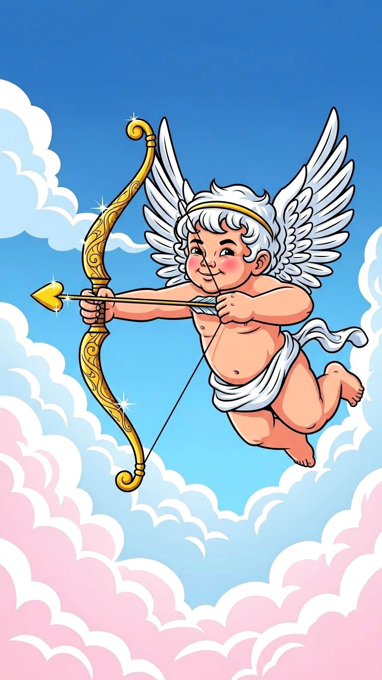 Cupid Illustration - 25 valentine's day drawings