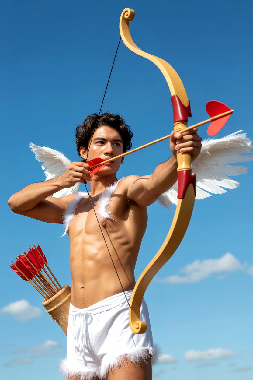 Cupid Shooting Arrow - 25 Valentine's Day Charades Ideas