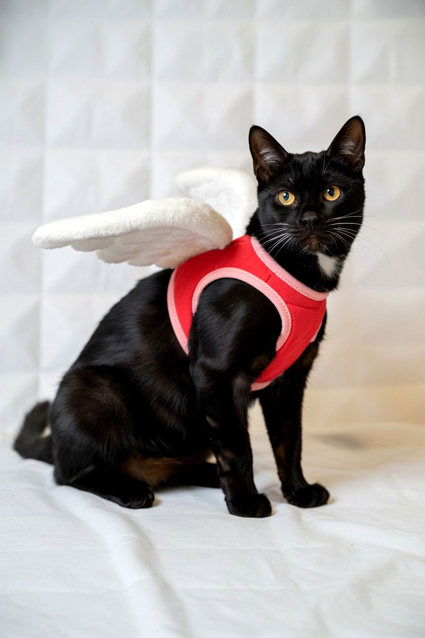 Cupid Wing Cat Harness - 25 Valentine's Day Pet Harness Ideas
