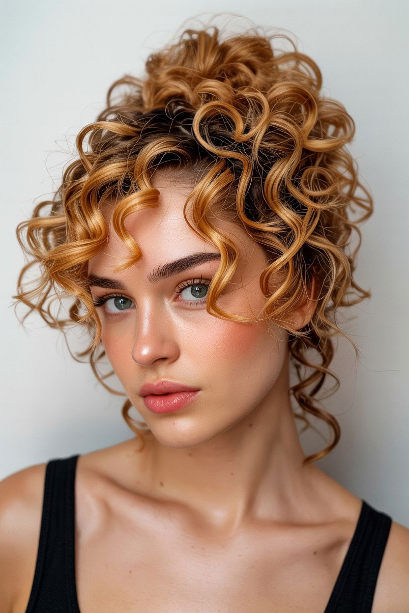 Curly French Twist - 25 Valentine's Day French Twist Ideas