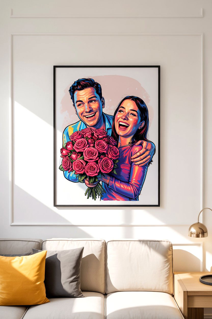 Custom Couple Cartoon - 25 Funny Valentine's Day Gifts for Him