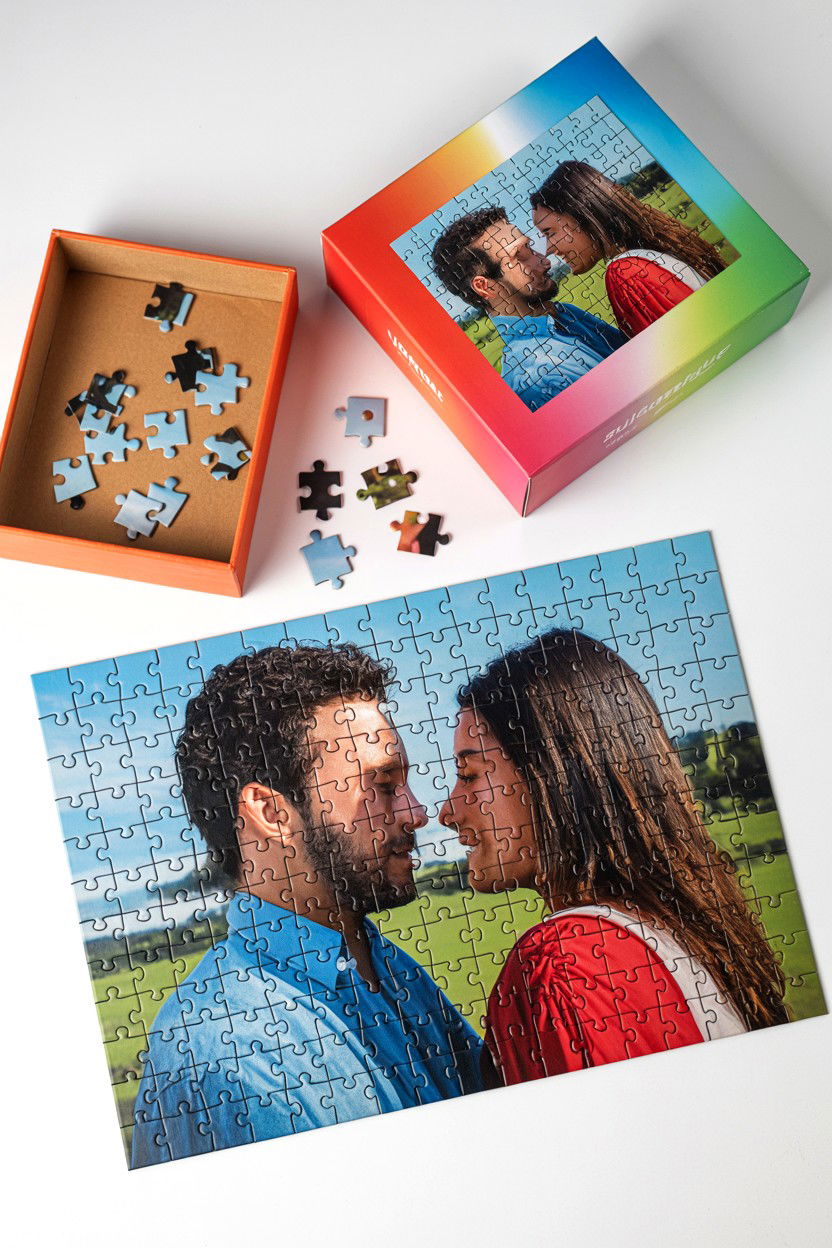 Custom Jigsaw Puzzle From Photo - 25 Long Distance Valentine's Day Ideas