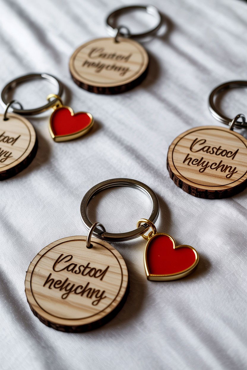 Custom Keychains - 25 Valentine's Day Wedding Favor Ideas