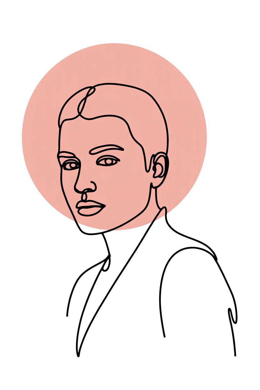 Custom Line Art Drawing - 25 Valentine's Day Custom Portrait Ideas