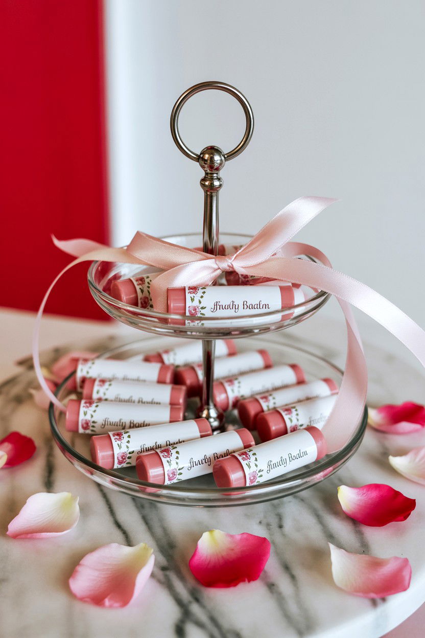 Custom Lip Balm - 25 Valentine's Day Party Favor Ideas