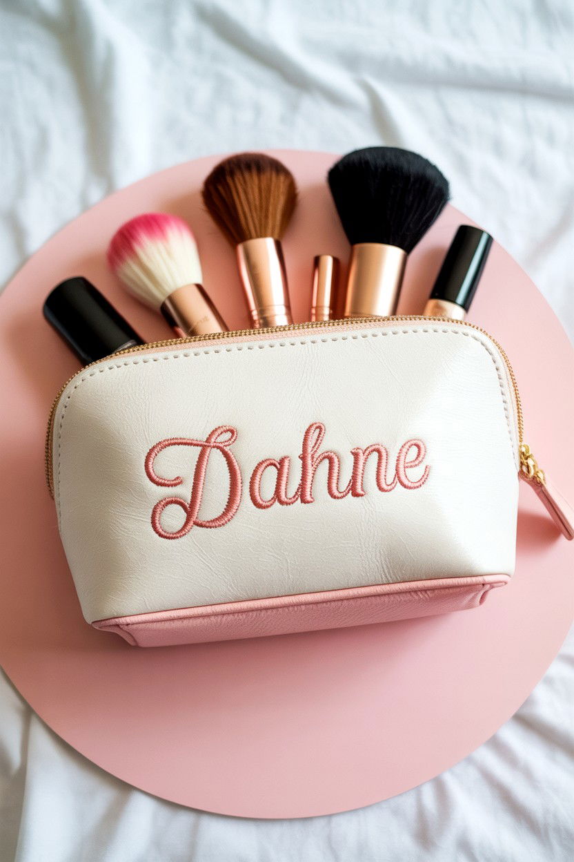 Custom Makeup Bag - 25 Personalized Valentine's Day Gifts for Her