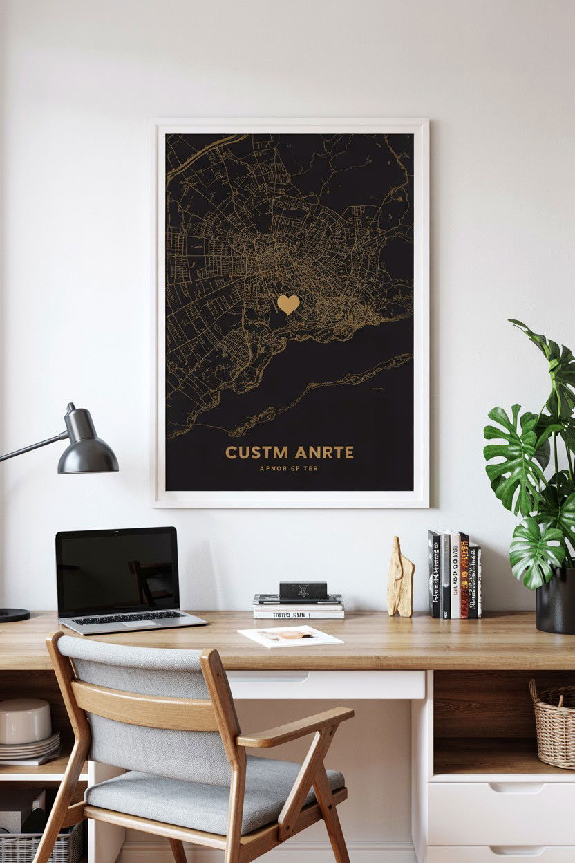 Custom Map Art - 25 Personalized Valentine's Day Gifts for Him