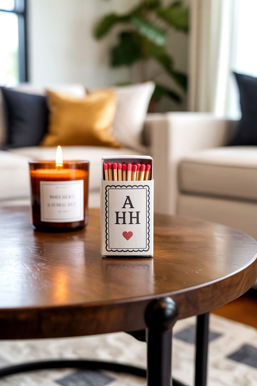 Custom Matchbox - 25 Cheap Valentine's Day Gift Ideas