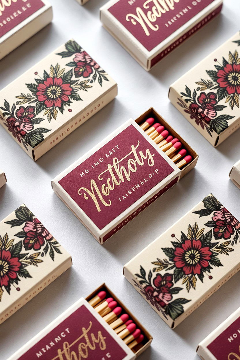 Custom Matchboxes - 25 Valentine's Day Wedding Favor Ideas