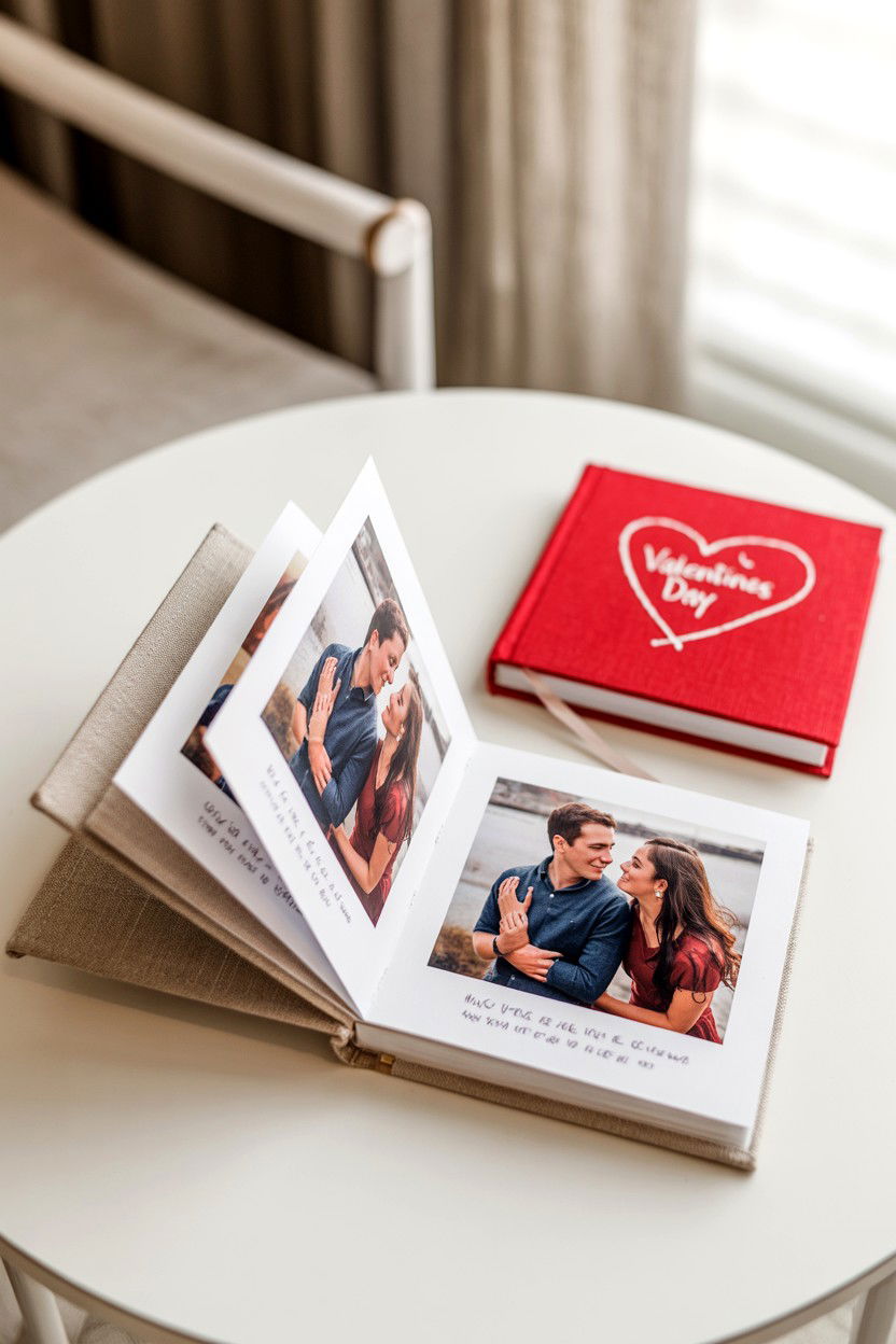 Custom Photo Album - 25 Valentine's Day Sweet Surprise Ideas