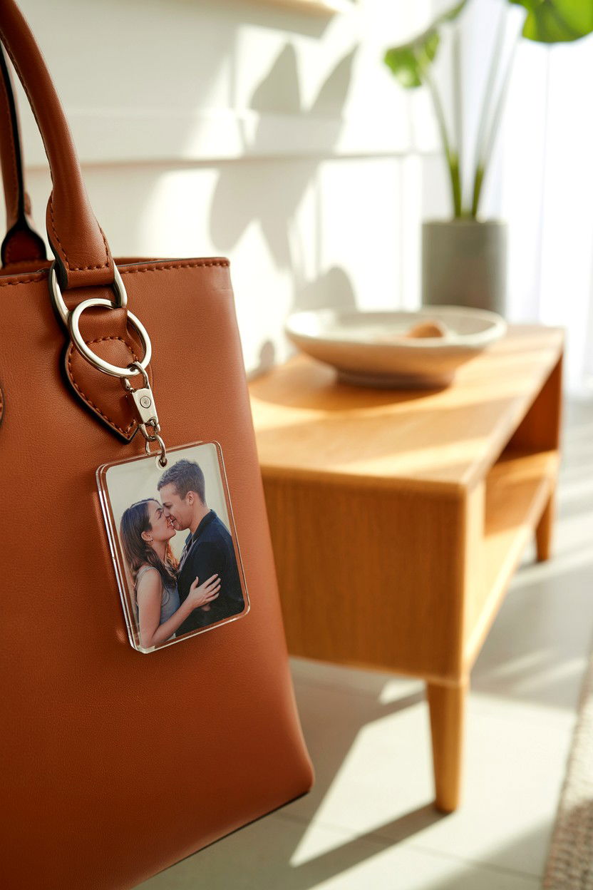 Custom Photo Keychain - 25 Cheap Valentine's Day Gifts for Girlfriend