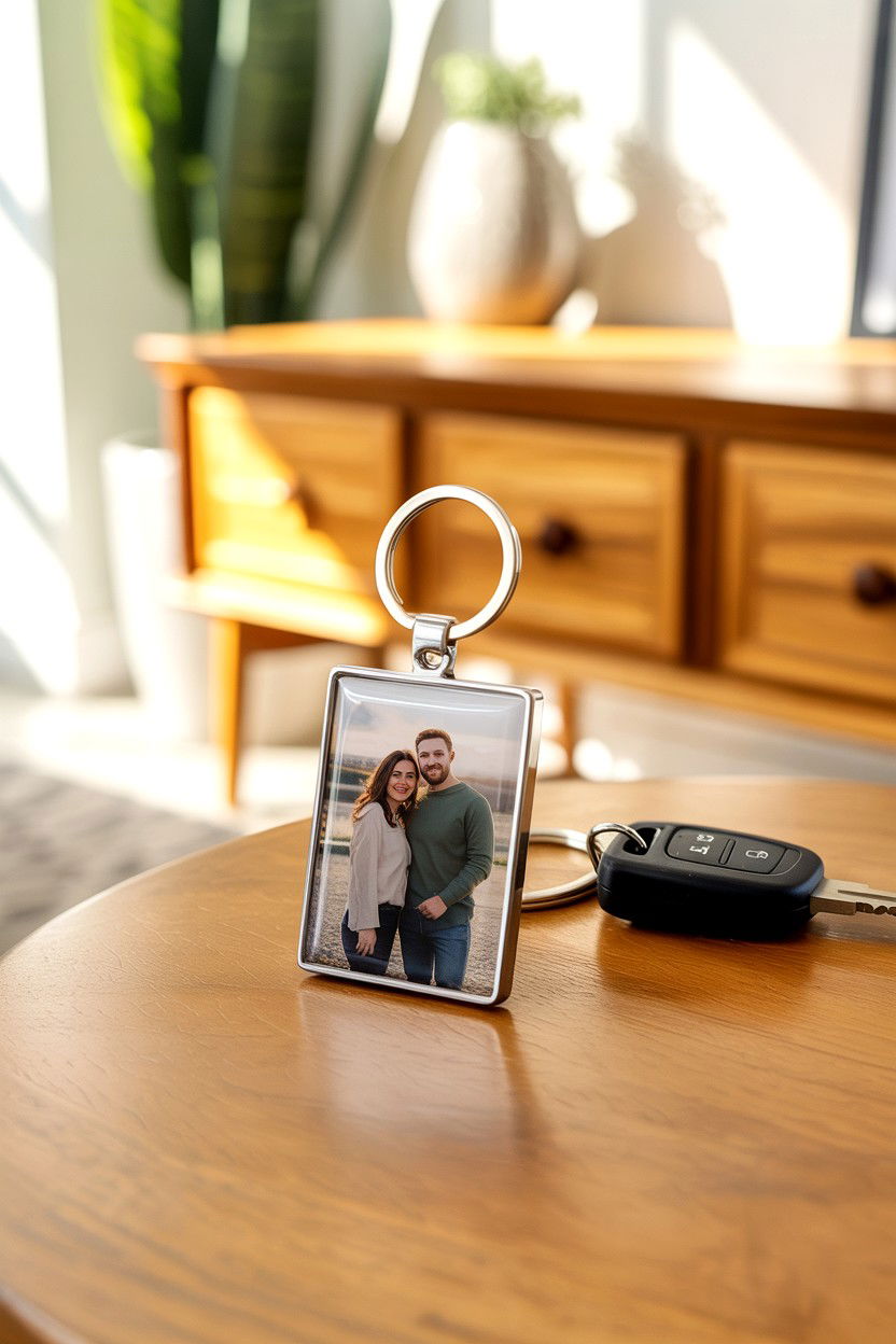 Custom Photo Keychain - 25 Cheap Valentine's Day Gift Ideas