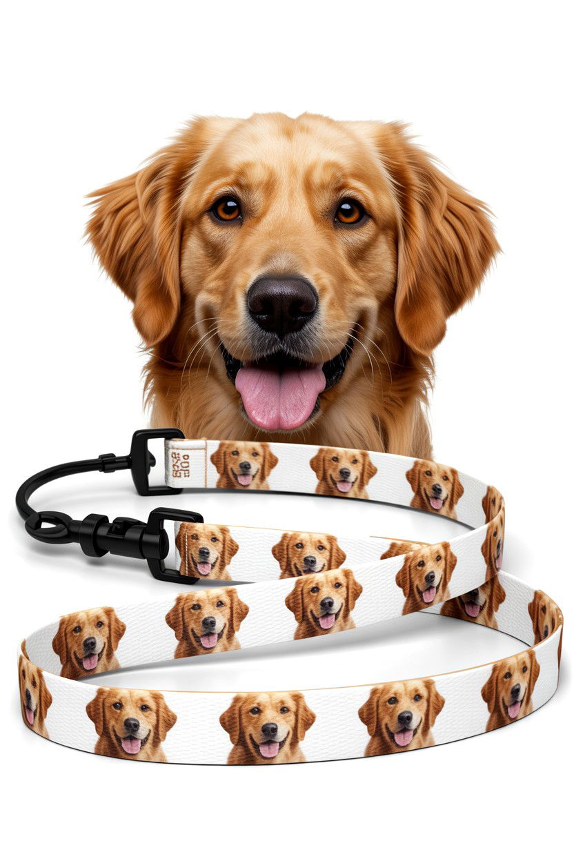 Custom Photo Pet Leash - 25 Valentine's Day Pet Leash Ideas