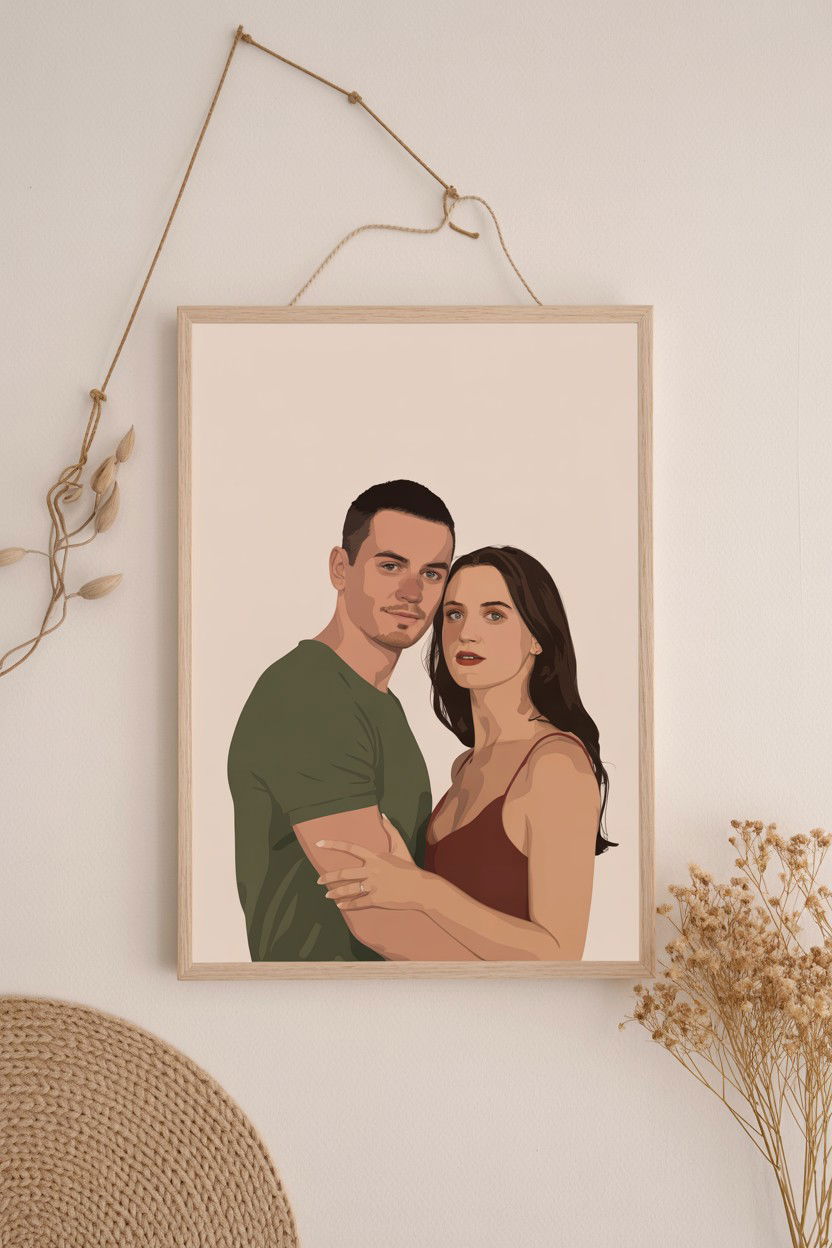 Custom Portrait - 25 Long Distance Valentine's Day Gifts for Boyfriend