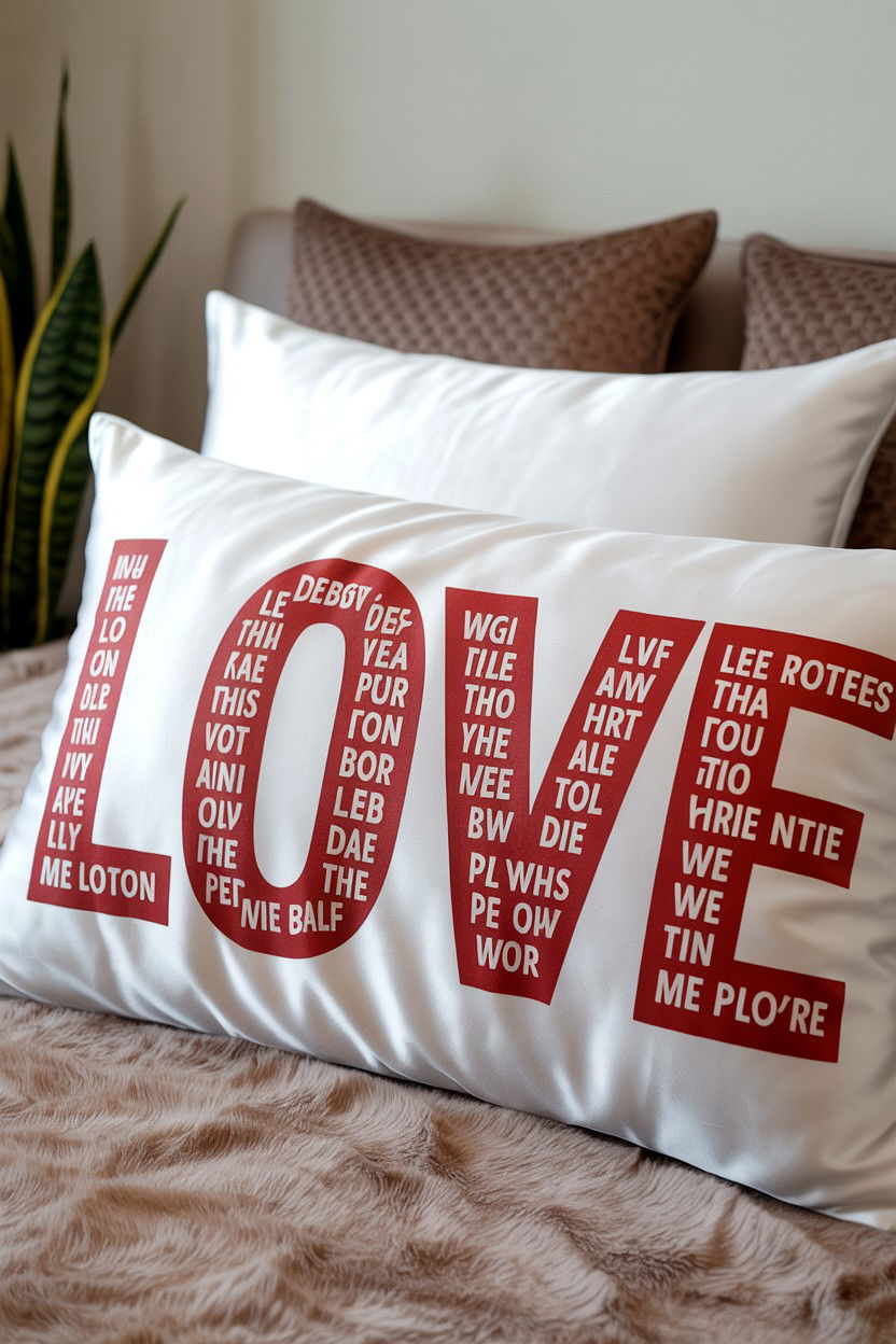 Custom Printed Love Pillowcase - 25 Valentine's Day Reason Why I Love You Ideas
