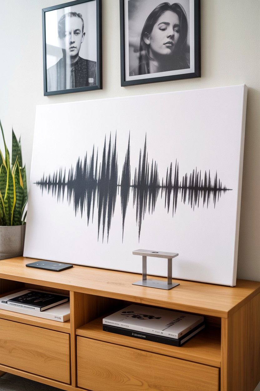 Custom Sound Wave Art - 25 Music Lover Valentine's Day Gifts for Him