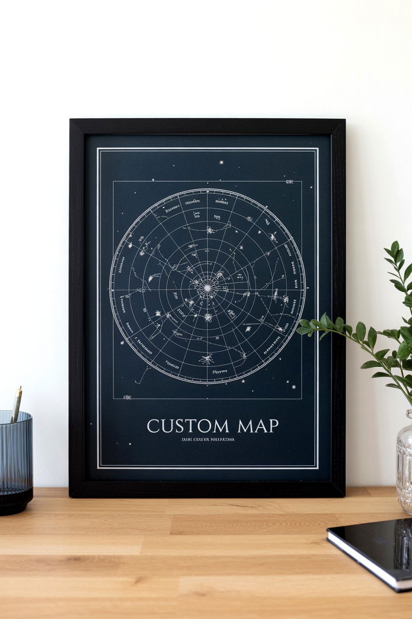 Custom Star Map - 25 Unique Valentine's Day Gifts for Women