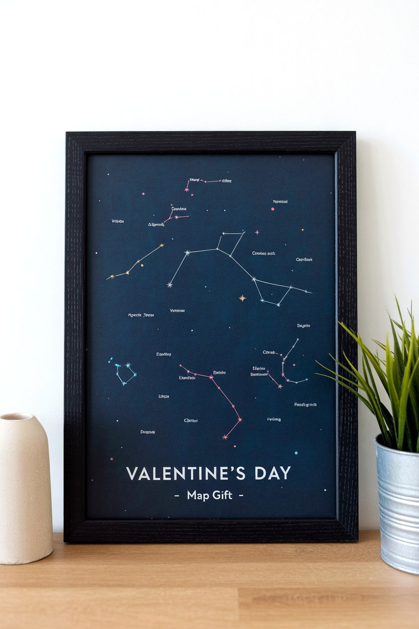 Custom Star Map - 25 Valentine's Day Map Gift Ideas