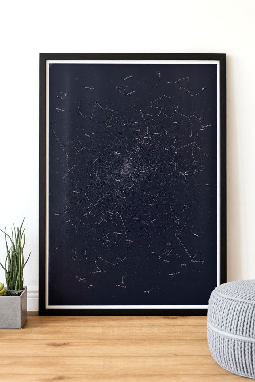 Custom Star Map Poster - 25 Valentine's Day Star Map Ideas