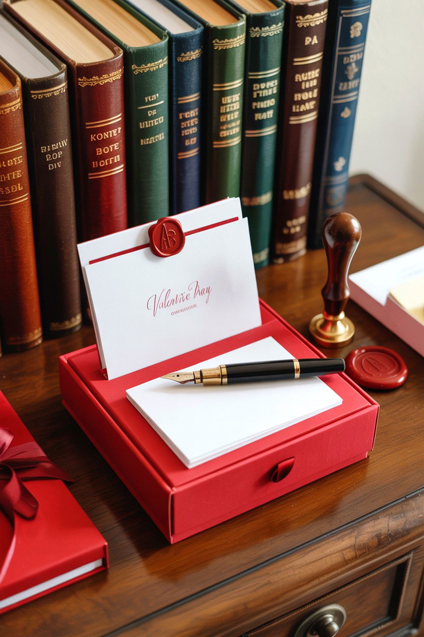 Custom Stationery Box - 25 Valentine's Day Gift Box Ideas for Him