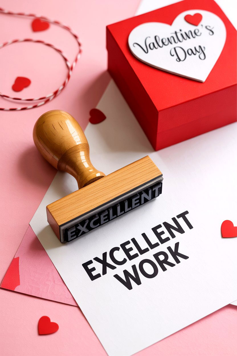Custom Teacher Stamp - 25 Valentine's Day Gifts for Teachers