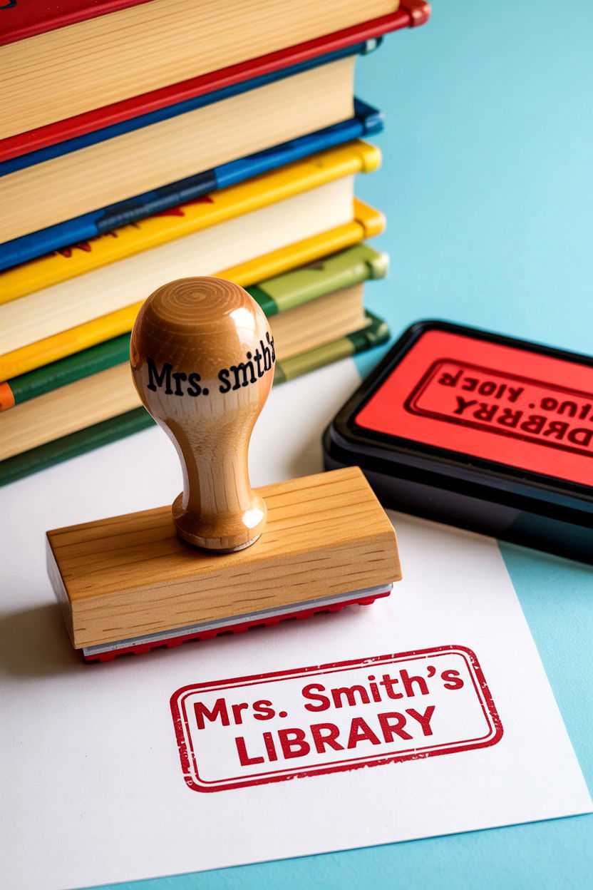 Custom Teacher Stamp - 25 Valentine's Day Teacher Appreciation Ideas