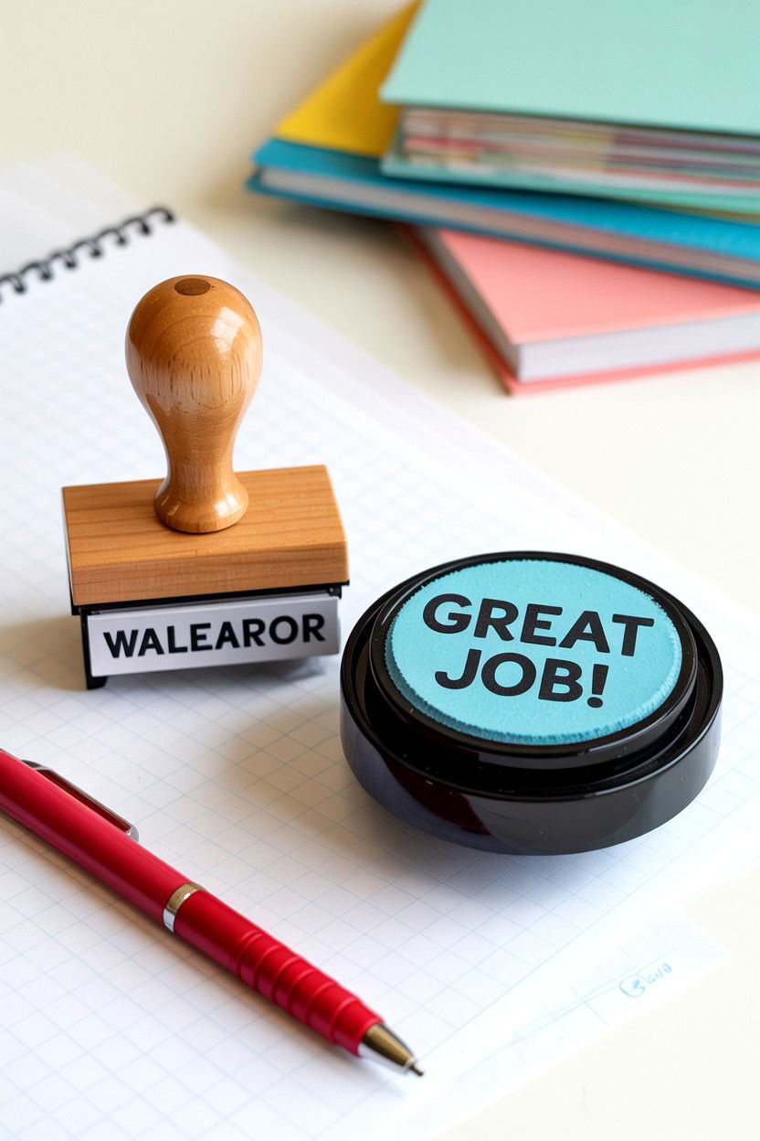 Custom Teacher Stamp - 25 Budget Teacher Valentine's Day Gift Ideas