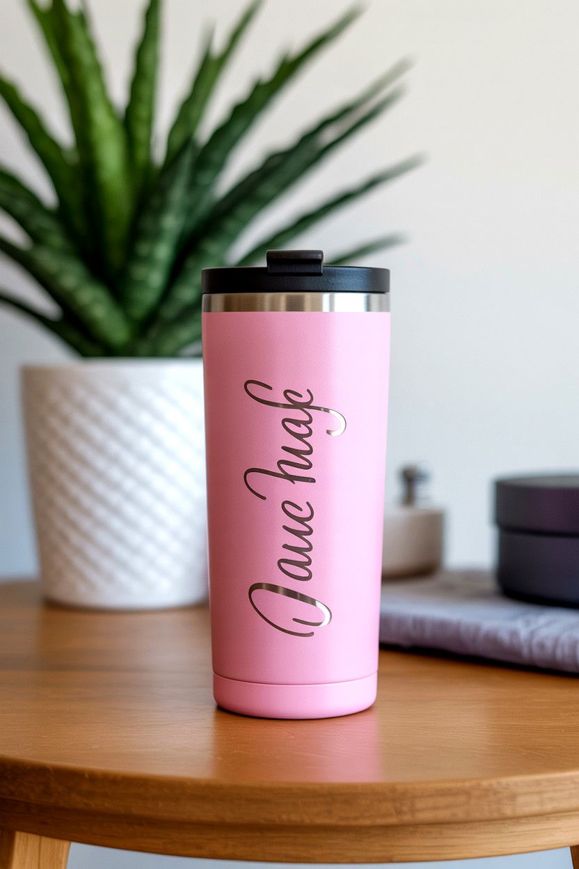Custom Travel Tumbler - 25 Personalized Valentine's Day Gifts for Her