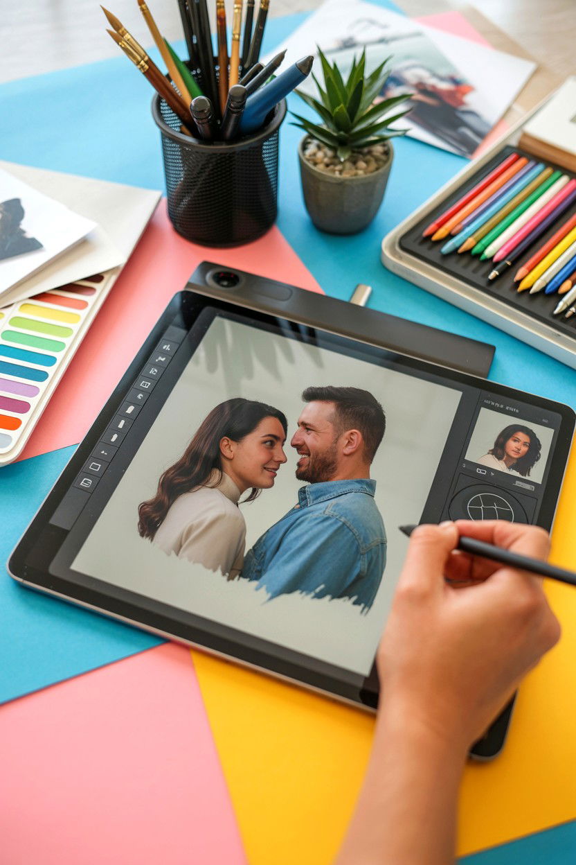 Custom digital portrait - 25 Valentine's Day Digital Gift Ideas