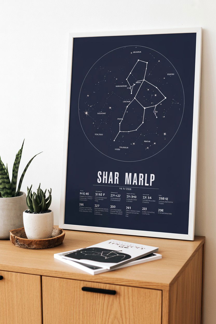 Custom star map - 25 Long Distance Valentine's Day Surprise Ideas