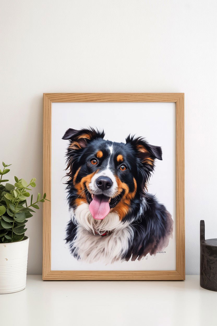 Customized Pet Portrait - 25 Valentine's Day Pet Gift Ideas