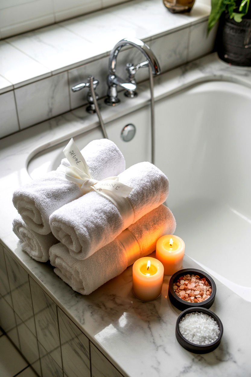 DIY home spa - 25 Inexpensive Valentine's Day Ideas
