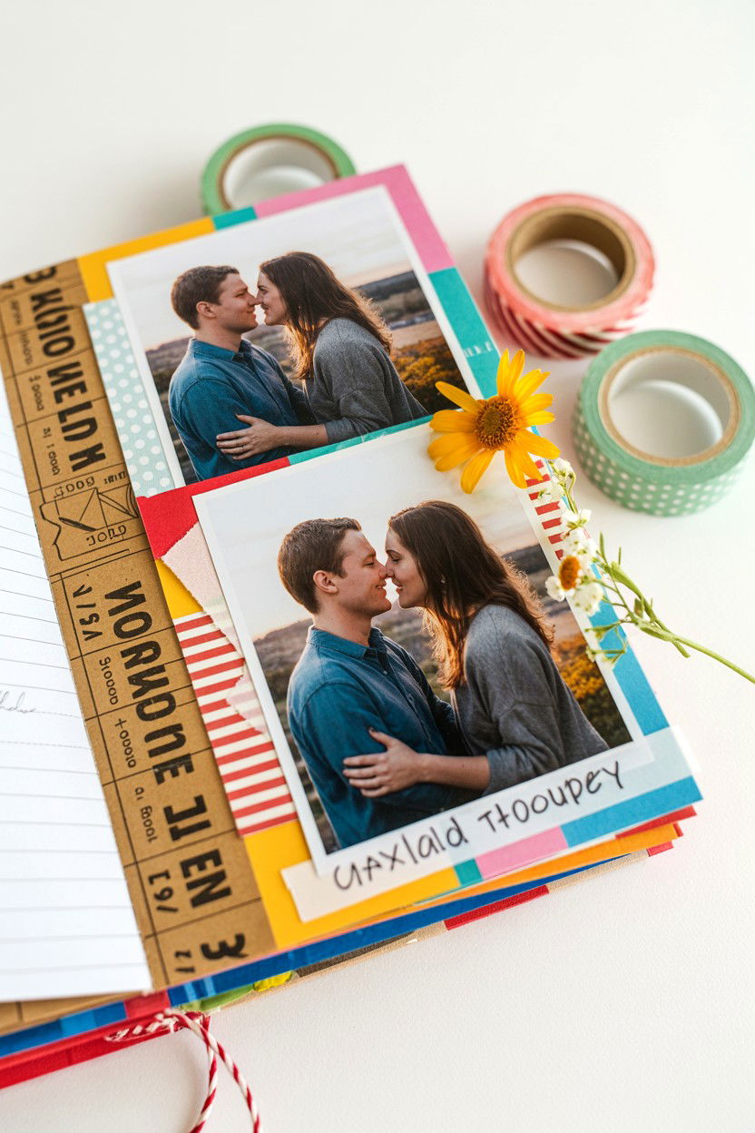 DIY scrapbook for anniversary - 25 Valentine's Day Photo Album Ideas