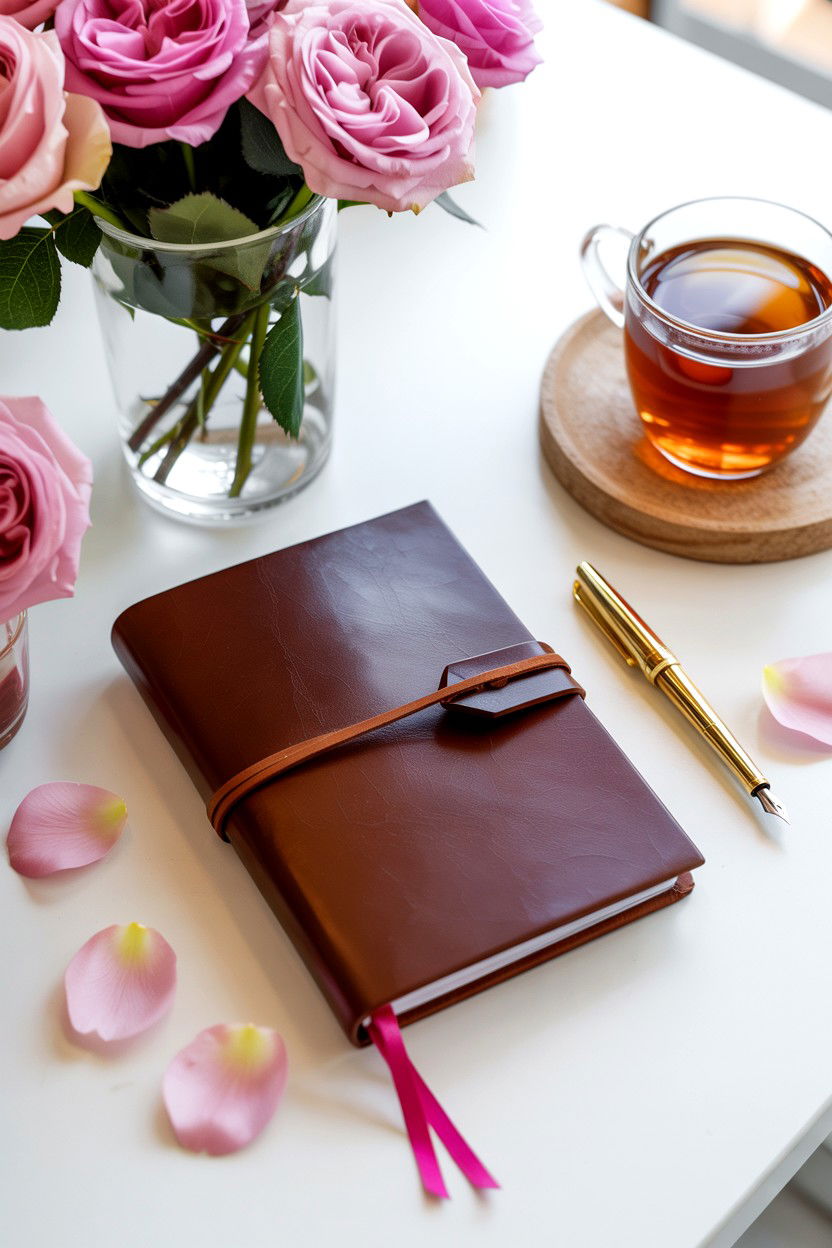 Daily Journaling Practice - 25 Valentine's Day Self Care Ideas