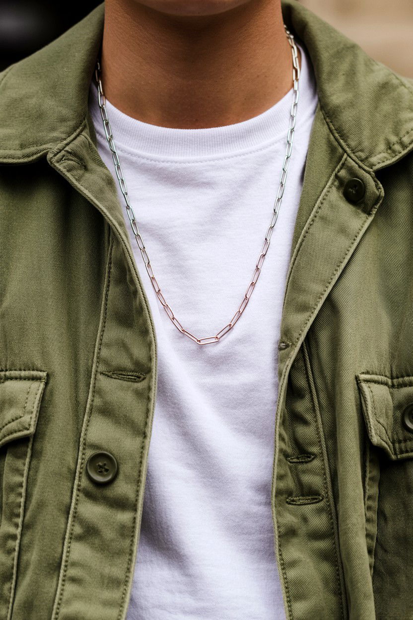 Dainty Paperclip Chain - 25 Valentine's Day Necklace Ideas