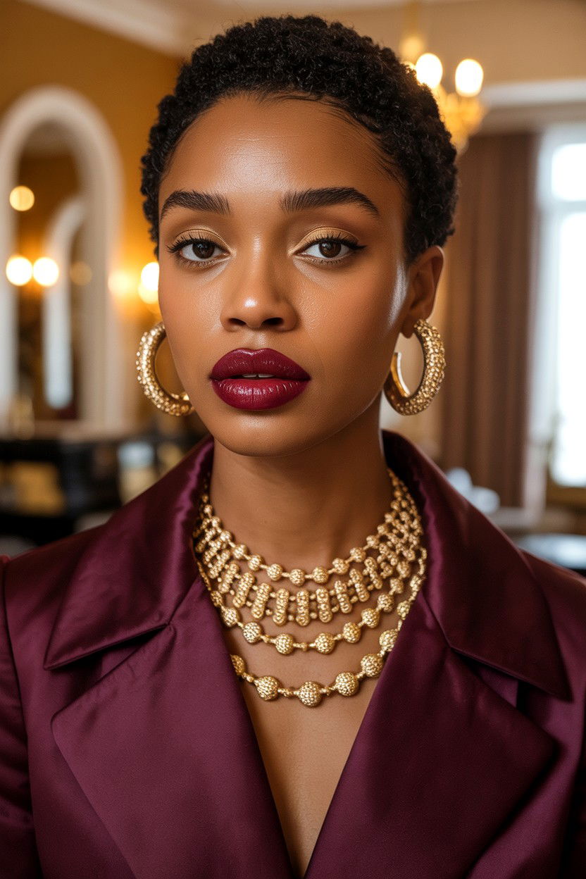 Dark Berry Lips For Dark Skin - 25 Berry Lip Valentine's Day Looks