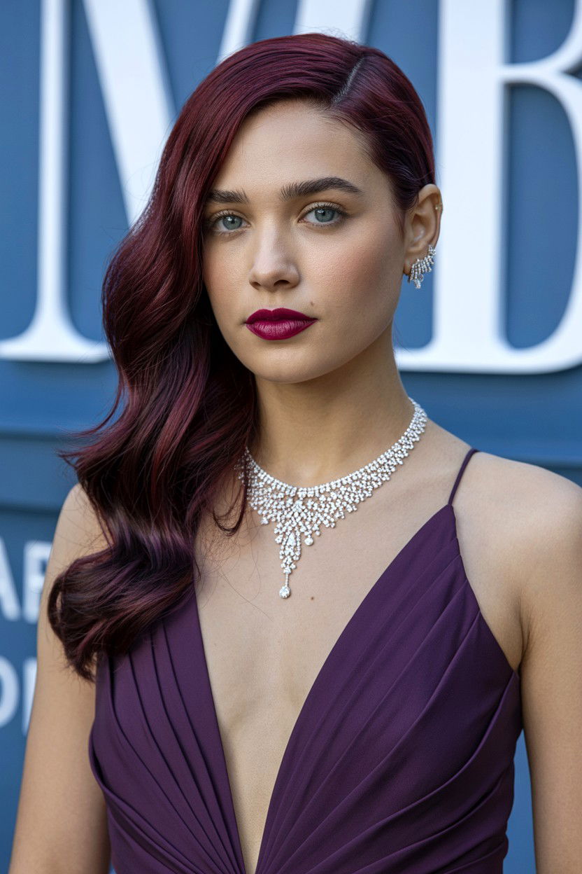 Dark Maroon Hair - 25 Valentine's Day Hair Color Ideas