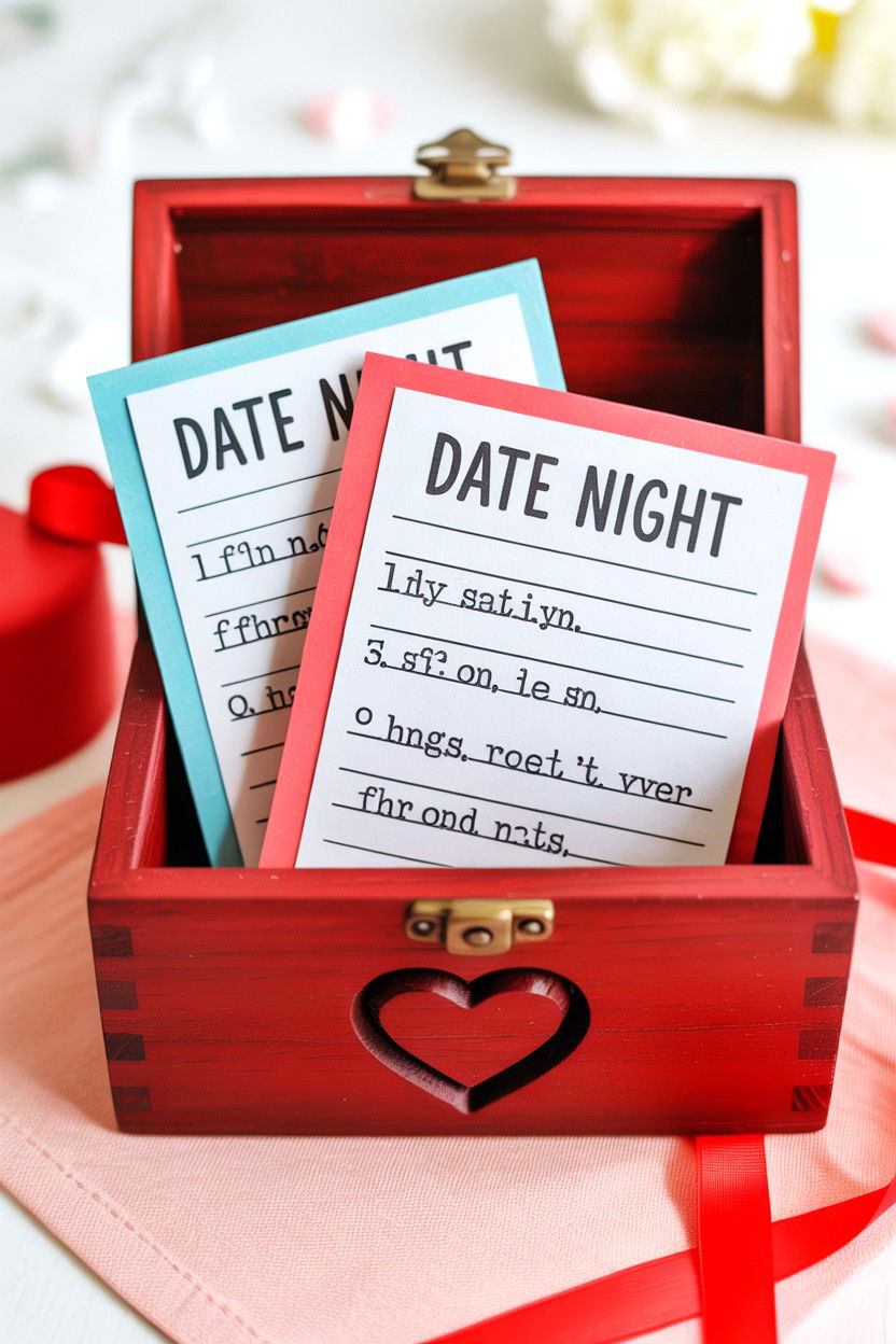Date Night Cards - 25 Valentine's Day Box Surprise Ideas