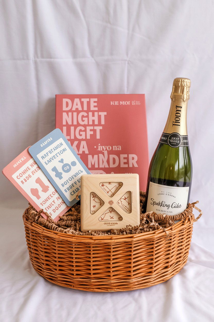 Date Night Gift Basket - 25 Valentine's Day Gift Basket Ideas