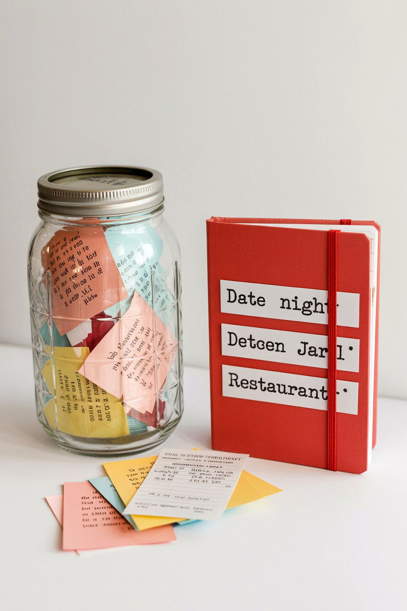 Date night jar journal - 25 Valentine's Day Memory Album Ideas