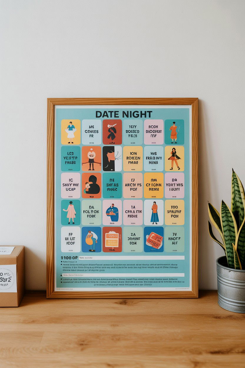 Date night scratch off poster - 25 Romantic Gifts for Husband on Valentine's Day