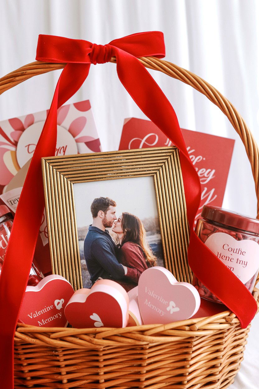 Decorative Picture Frame - 25 Valentine's Day Gift Basket Filler Ideas