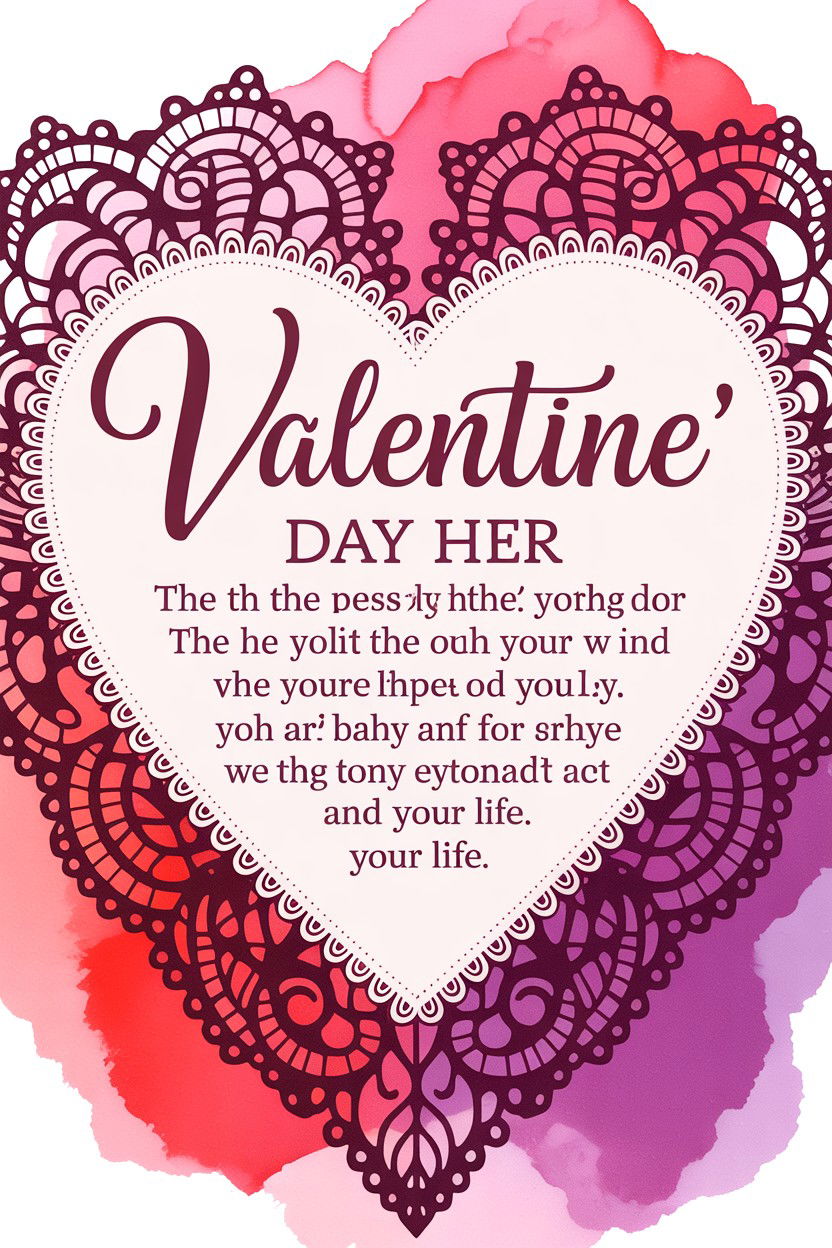 Deep Valentine Message for Her - 25 Sweet Valentine's Day Messages