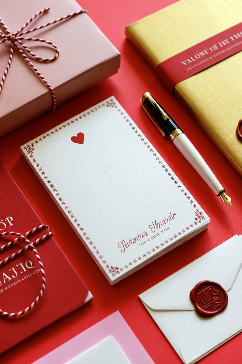 Designer Stationery Set - 25 Valentine's Day Care Package Ideas for Her