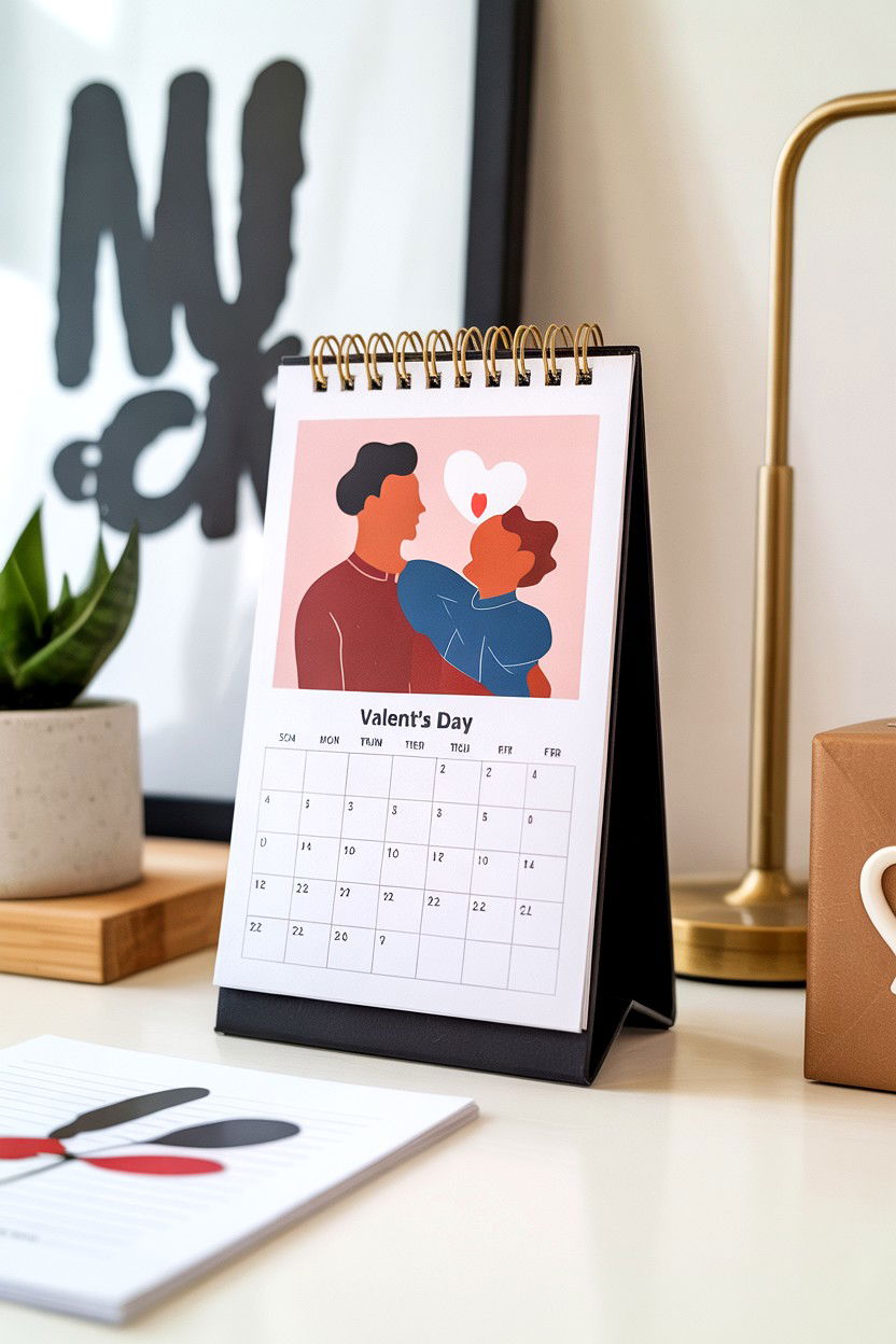 Desk Calendar - 25 Valentine's Day Gifts for Coworkers