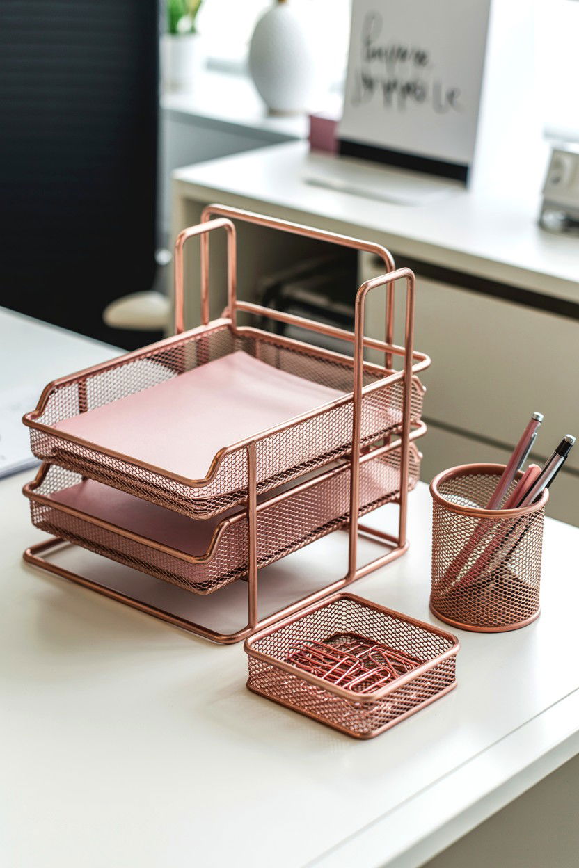 Desk Organizer Set - 25 Valentine's Day Teacher Appreciation Ideas